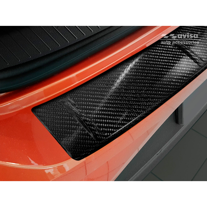 Echt 3D Carbon Achterbumperprotector  Volkswagen T-Roc 2017-2022 & Facelift 2022- incl. Cabrio