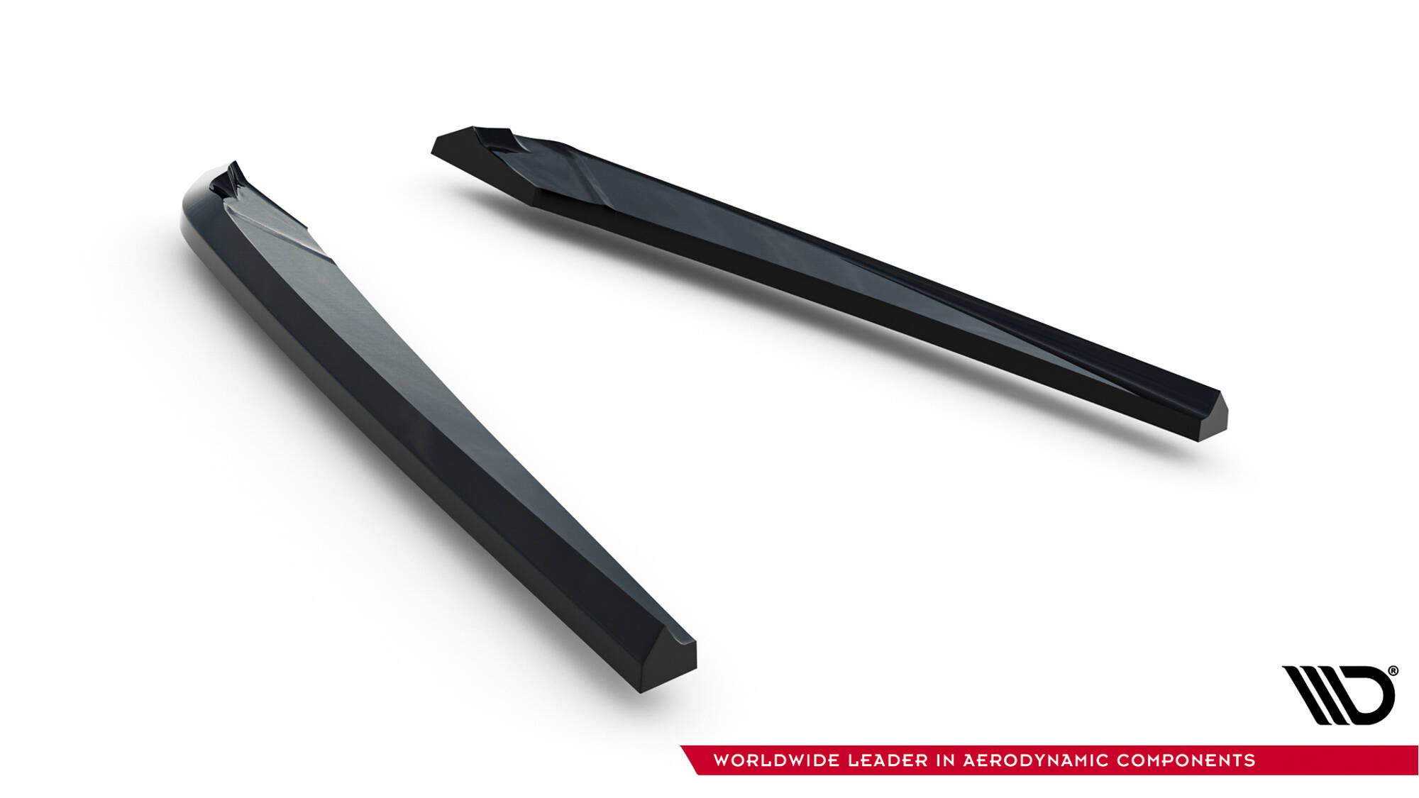 Achterzij Spoilers V.2 Audi A6 S-line / S6 C7 Maxton Glanzend zwart