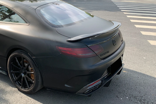 Mercedes Benz S Class C217 Coupe RT Style Carbon Fiber Spoiler 2014-2021