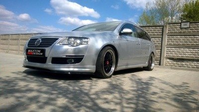 Voorspoiler VW Passat B6 R-LINE Glans Zwart