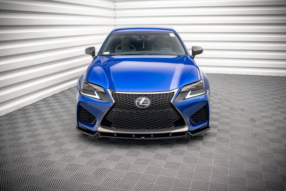Voorspoiler V.1 Lexus GS F Mk4 FL Maxton Glans Zwart