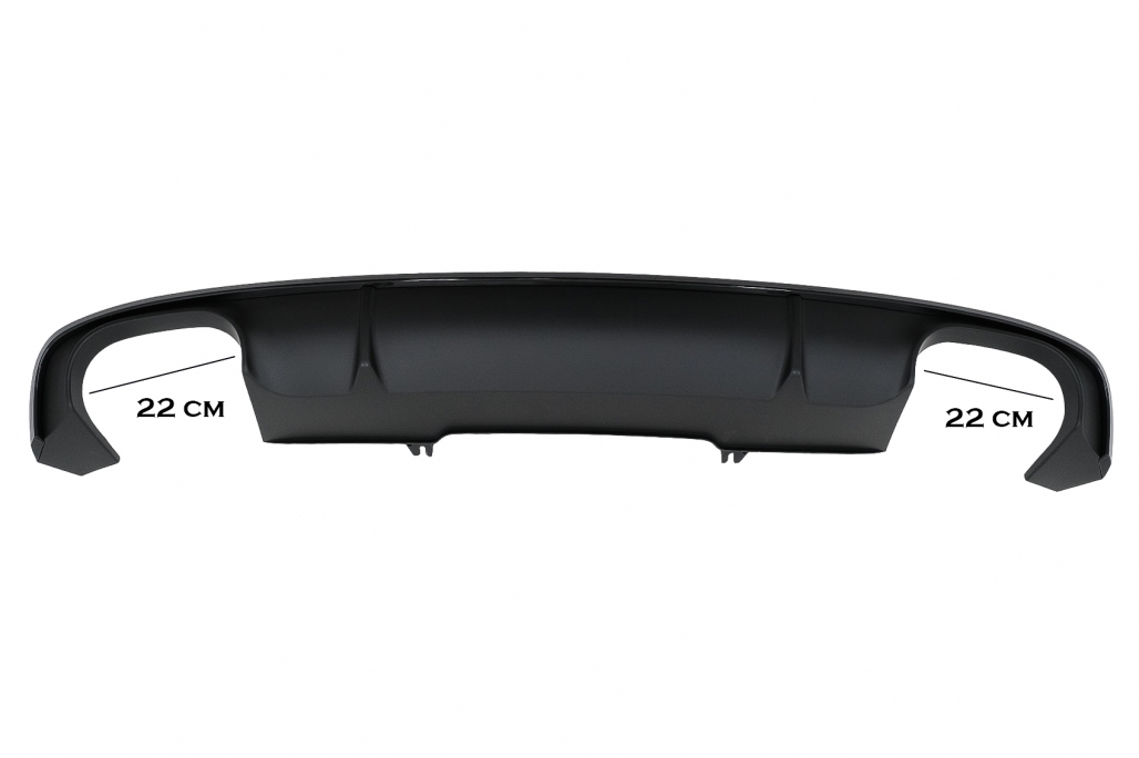 Diffuser AUDI A4 B9 S-Line 8W Sedan Avant 16-18 S4 Look Glanzend Zwart
