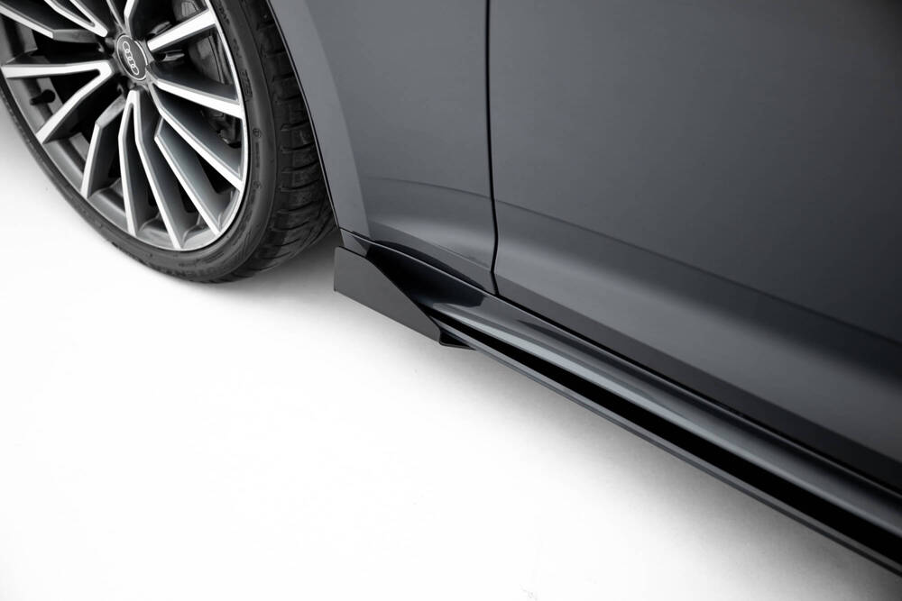 Zij Flaps Audi A5 Sportback F5 Facelift Maxton Glanzend zwart