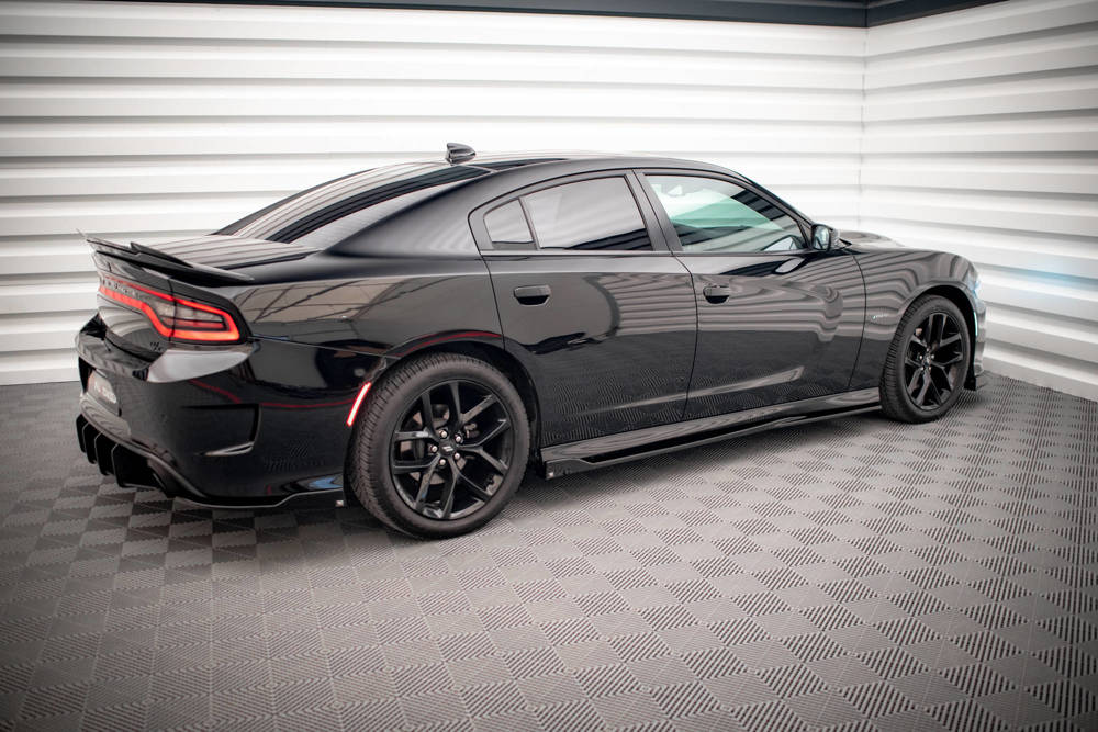 Zijskirts Dodge Charger SRT MK7 FL Maxton Glans Zwart