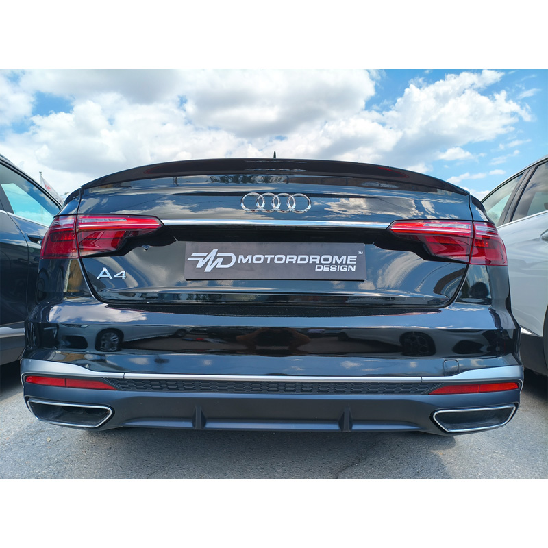 Motordrome Achterspoilerlip  Audi A4 B9 Sedan 2015-2024 (PU)