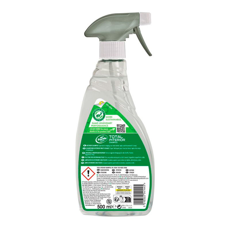 Turtle Wax 54144 Total Interior Shampoo 500ml