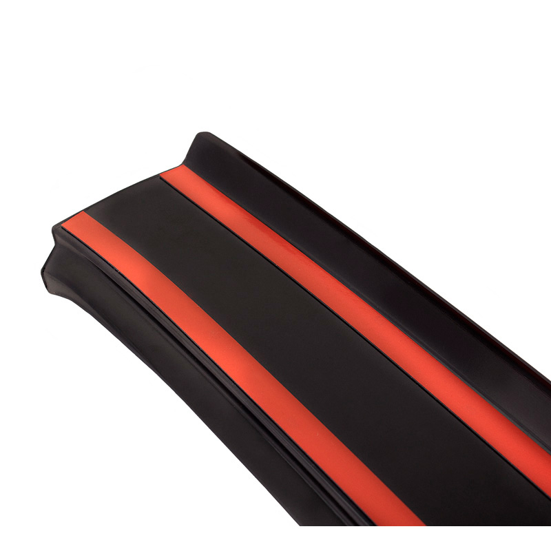 ABS Achterbumper beschermlijst  Ford Galaxy 9/2015- Glanzend zwart 'Ribbed'