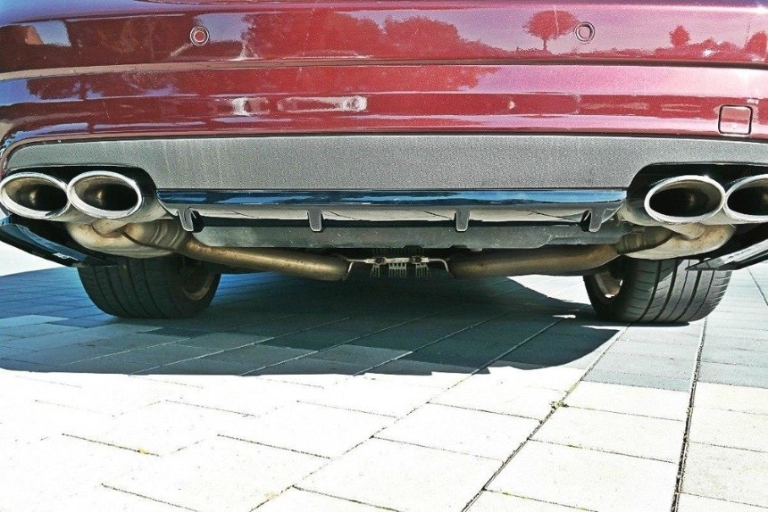 Diffuser Mercedes CLS W219 55 AMG Maxton Design glans zwart