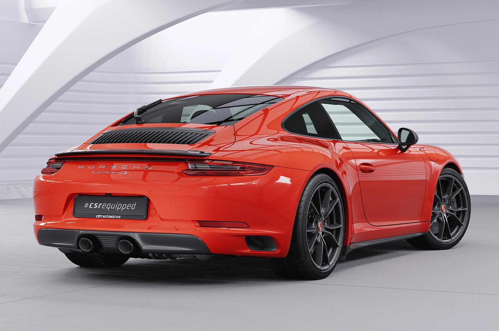 Achterspoiler Porsche 911 / 991 (09/2011–12/2019) Glans Zwart – CSR Automotive
