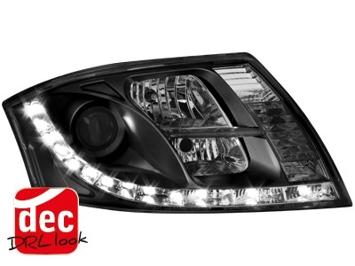 Faros Audi TT 8N Los ojos del Diablo Dayline negro