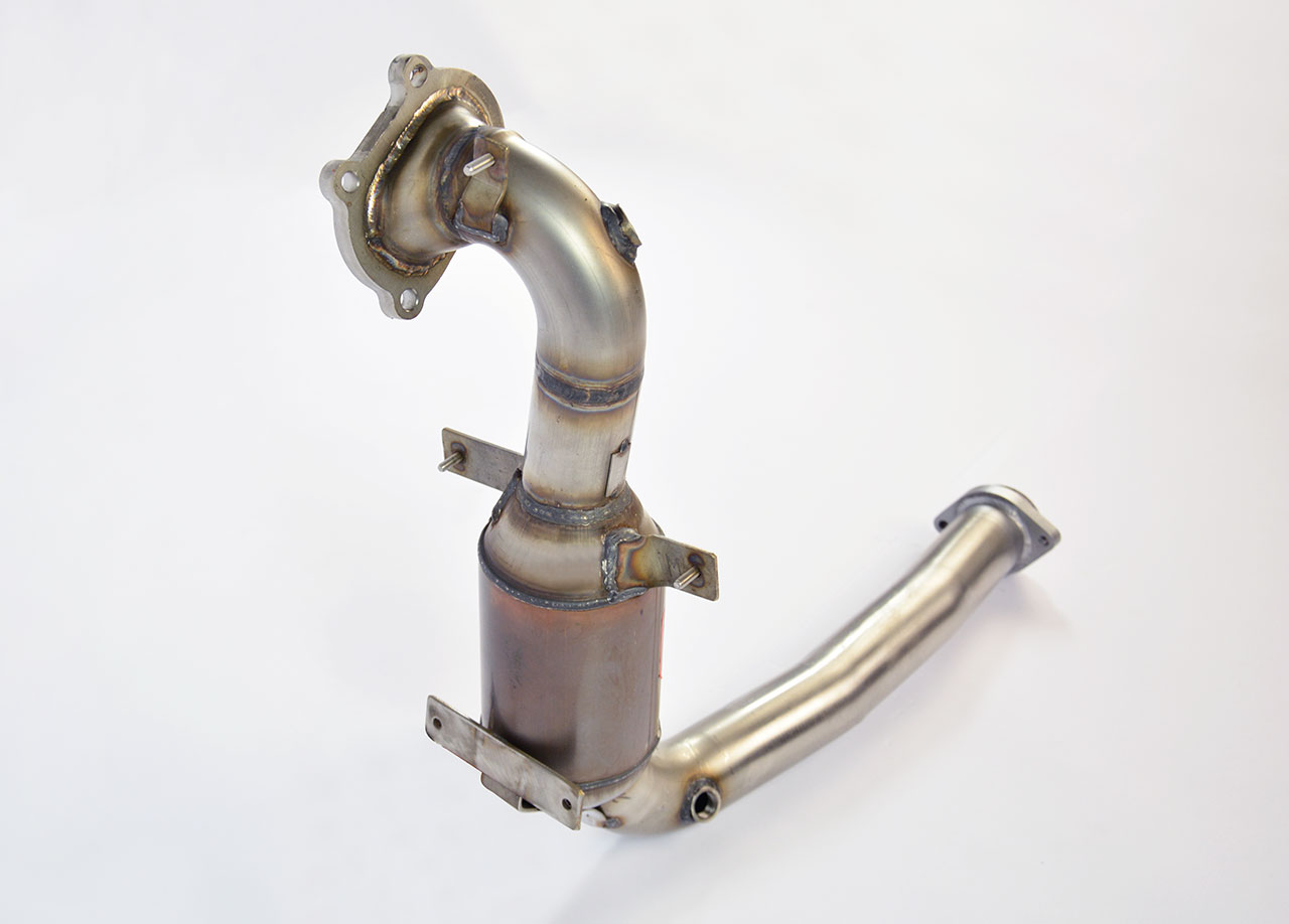 595 ABARTH 1.4T (145 Hp) 2015 Turbo downpipe kit + Metallic catalytic converter