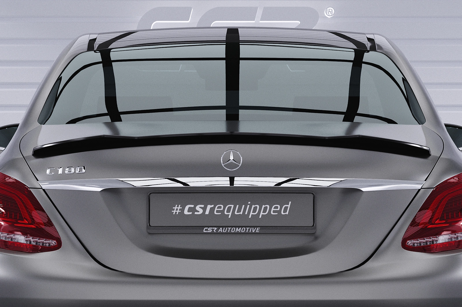 Achterspoiler Mercedes-Benz C-Klasse W205 Glans Zwart – CSR Automotive