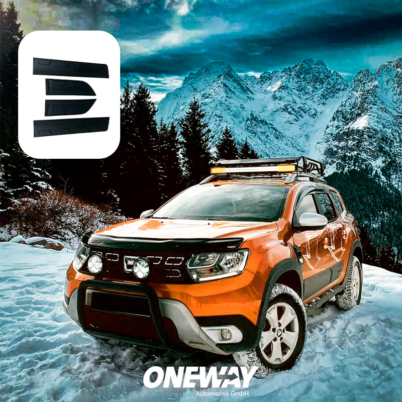 Deurpanelen  Dacia Duster II 2018-2024 - Matzwart