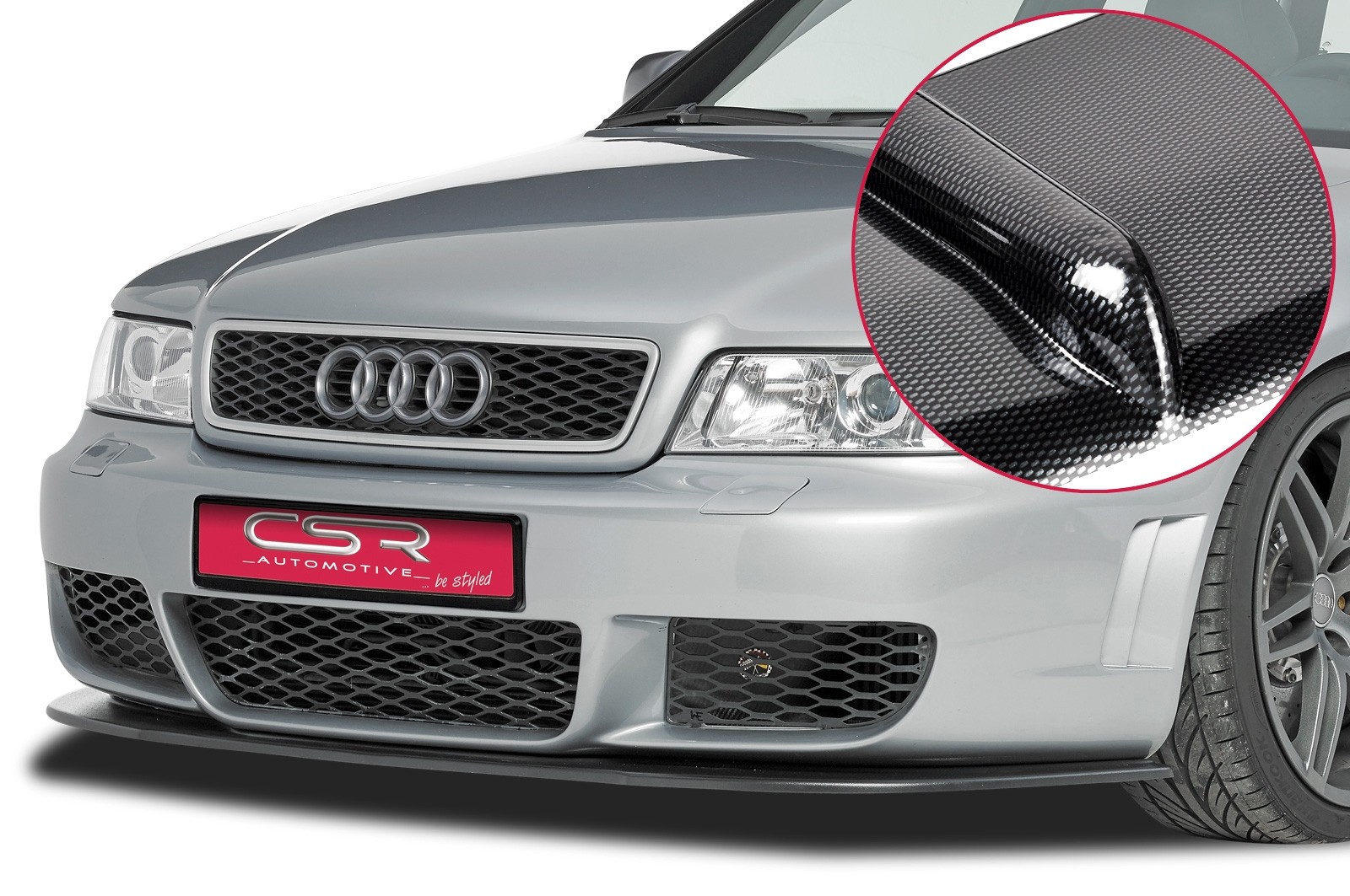 Cupspoilerlip carbon-look Audi RS4 B5 CSL170-C