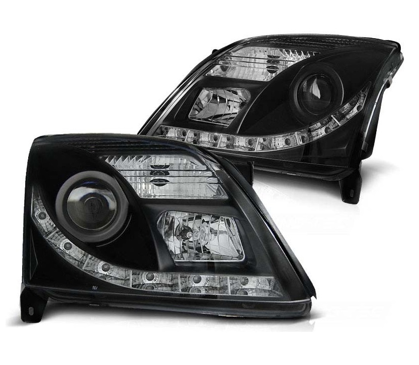 DAYLINE Headlights Opel Vectra C 02-08/05 black