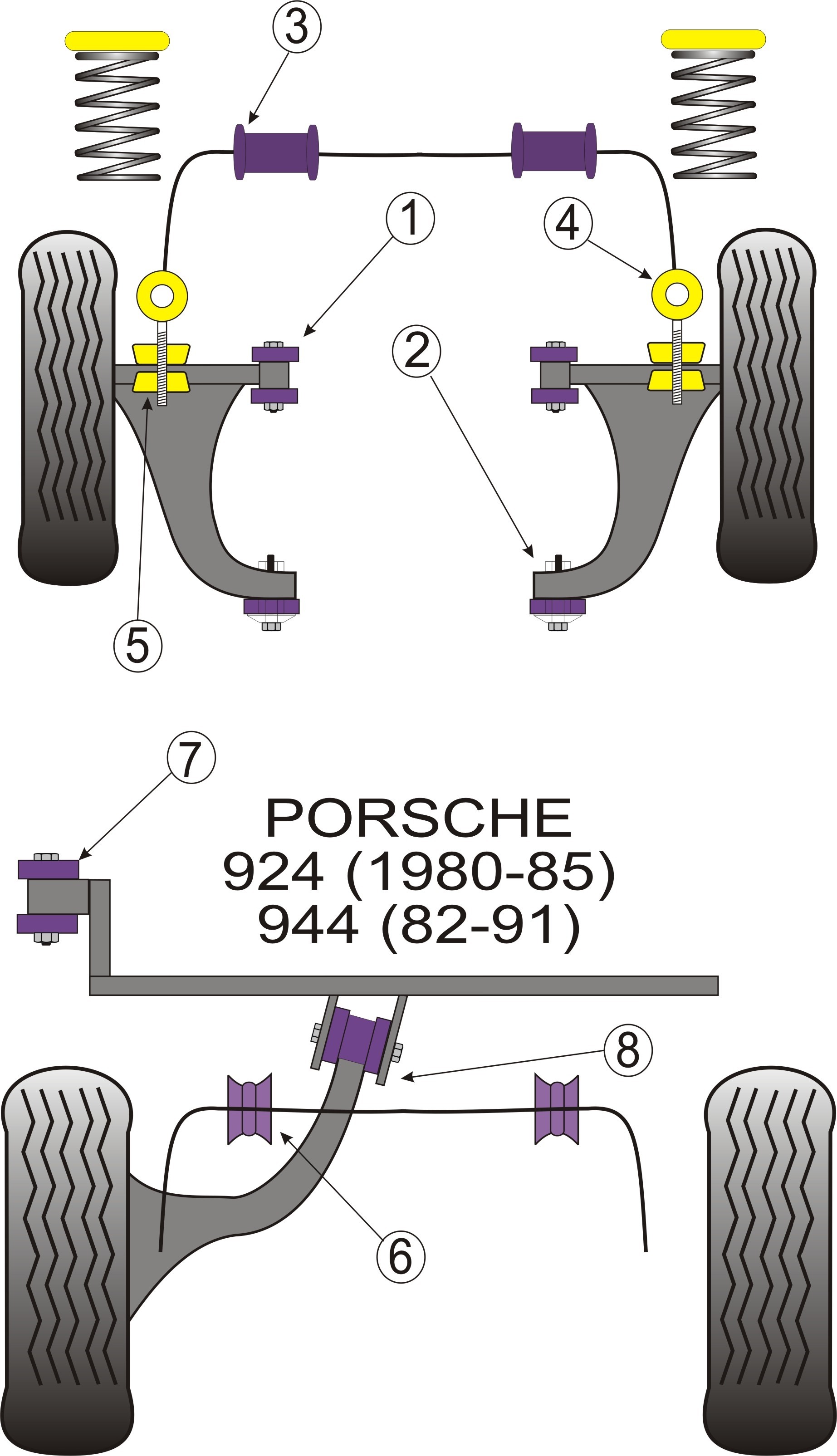 Porsche 924 and S, 944  Front Anti Roll Bar To End Link 22mm - P