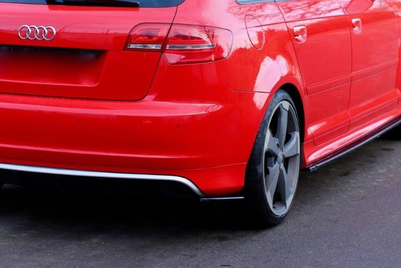 Achterzijde Spoiler Audi RS3 8P Glanzend Zwart