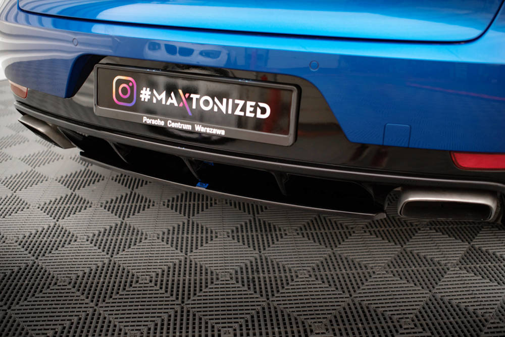 Diffuser Porsche Macan Mk1 Maxton Glans Zwart