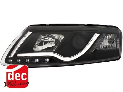 Headlights Audi A6 4F 04-07 Dlite Evo black
