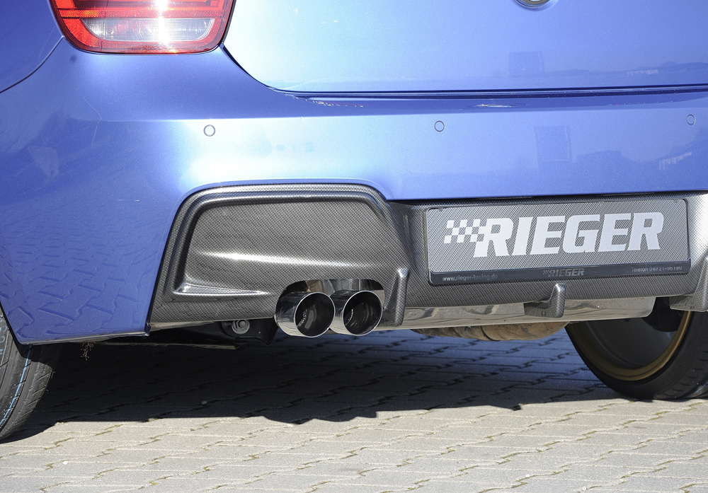 Diffuser BMW 1 serie M Pakket F20 F21 Rieger Glans Zwart OUTLET