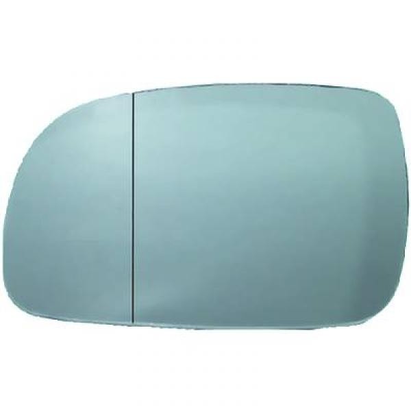 Spiegel glas links VW POLO, 99-01 VERW VERWARMBAAR; ASFERISCH. G