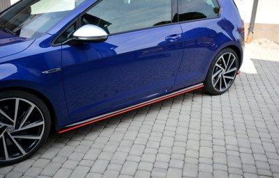 Zijskirts VW Golf 7.5 R Facelift Glans Zwart
