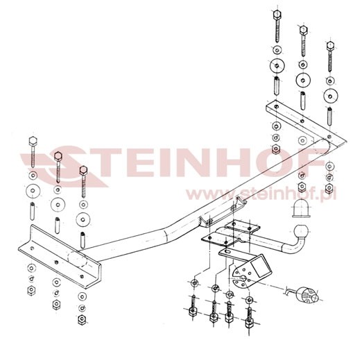 Trekhaak Opel Astra I (F) 4D 09/1991-08/2002