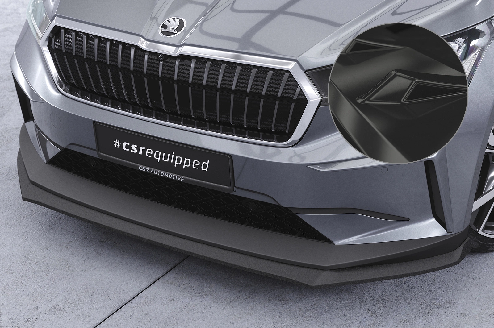 Voorspoiler Skoda Enyaq iV Glans Zwart (2020–)