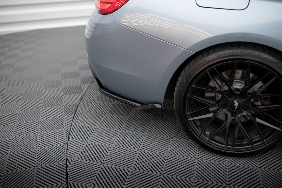Achter zij splitters BMW 4 Serie F32 M-Pack Glanzend Zwart V.5