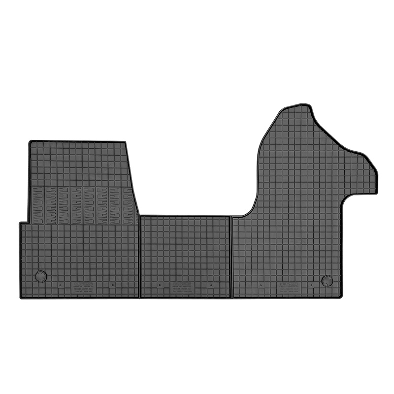 Rubber matten  Renault Master IV 2024- & Nissan Interstar 2024- (3-delig + montagesysteem)