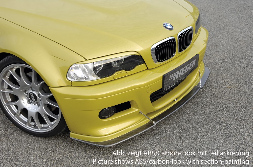 Spoilerlip vlakke versie BMW E46 Coupe/Cabrio Rieger