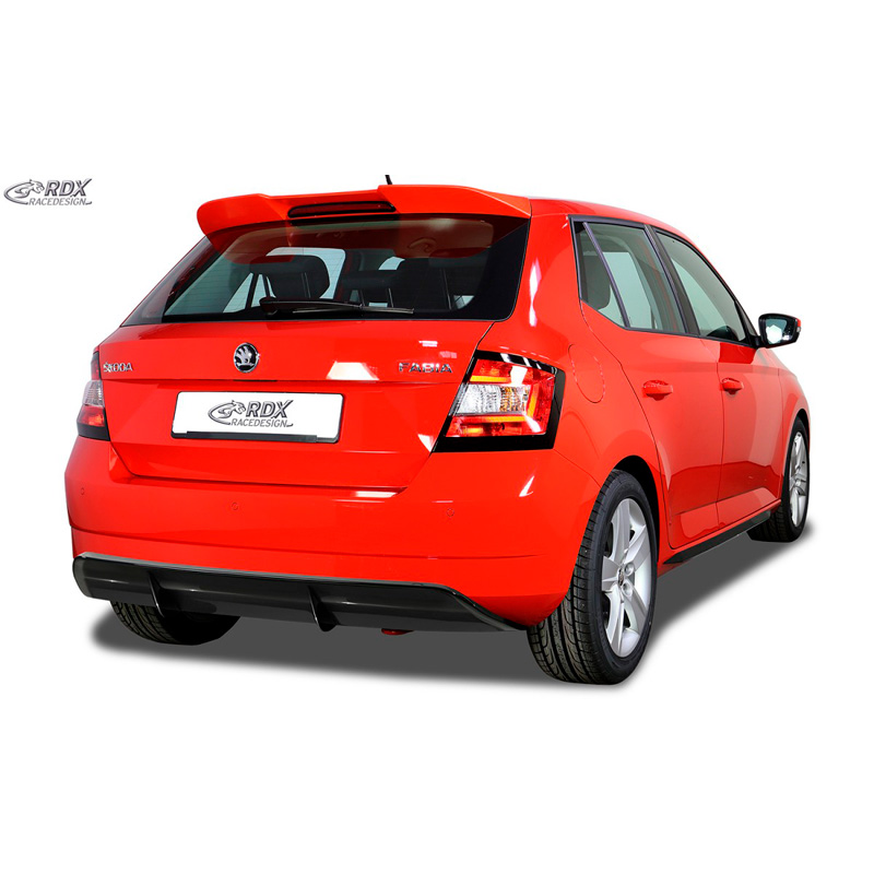 Achterskirt 'Diffusor'  Skoda Fabia III HB (NJ) 2014- (ABS zwart glanzend)