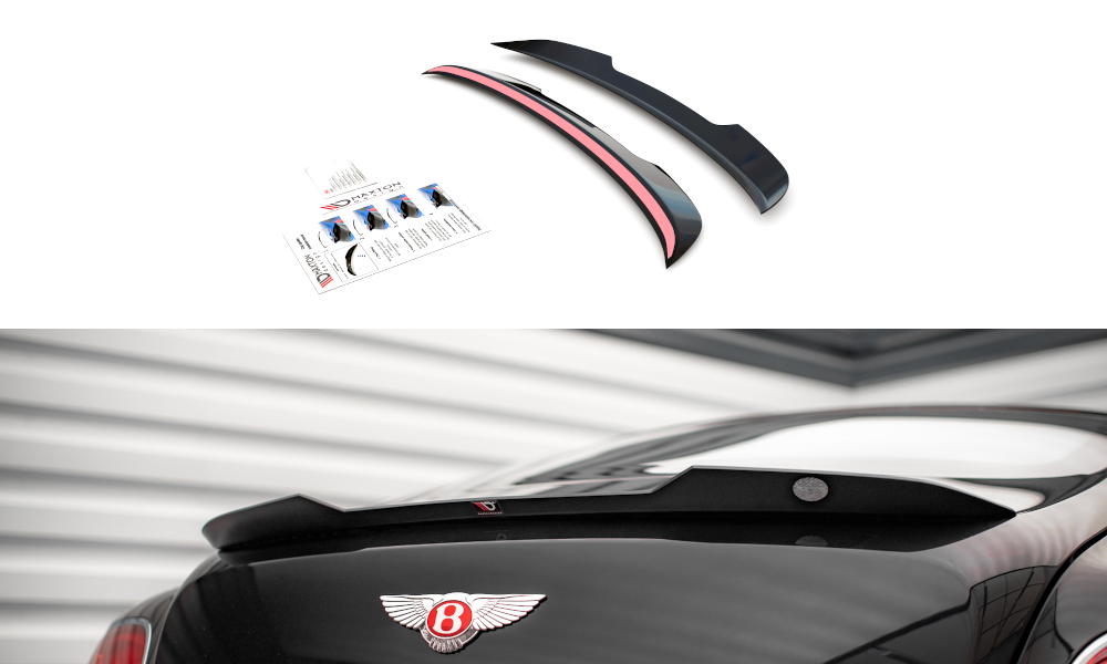 Spoiler Bentley Continental GT V8 S MK2 Maxton Glans Zwart