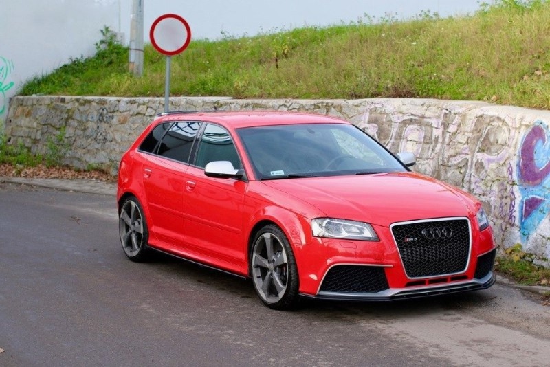 Zijskirts Diffuser Audi S3 8P / S3 8P FL / RS3 8P Glanzend zwart