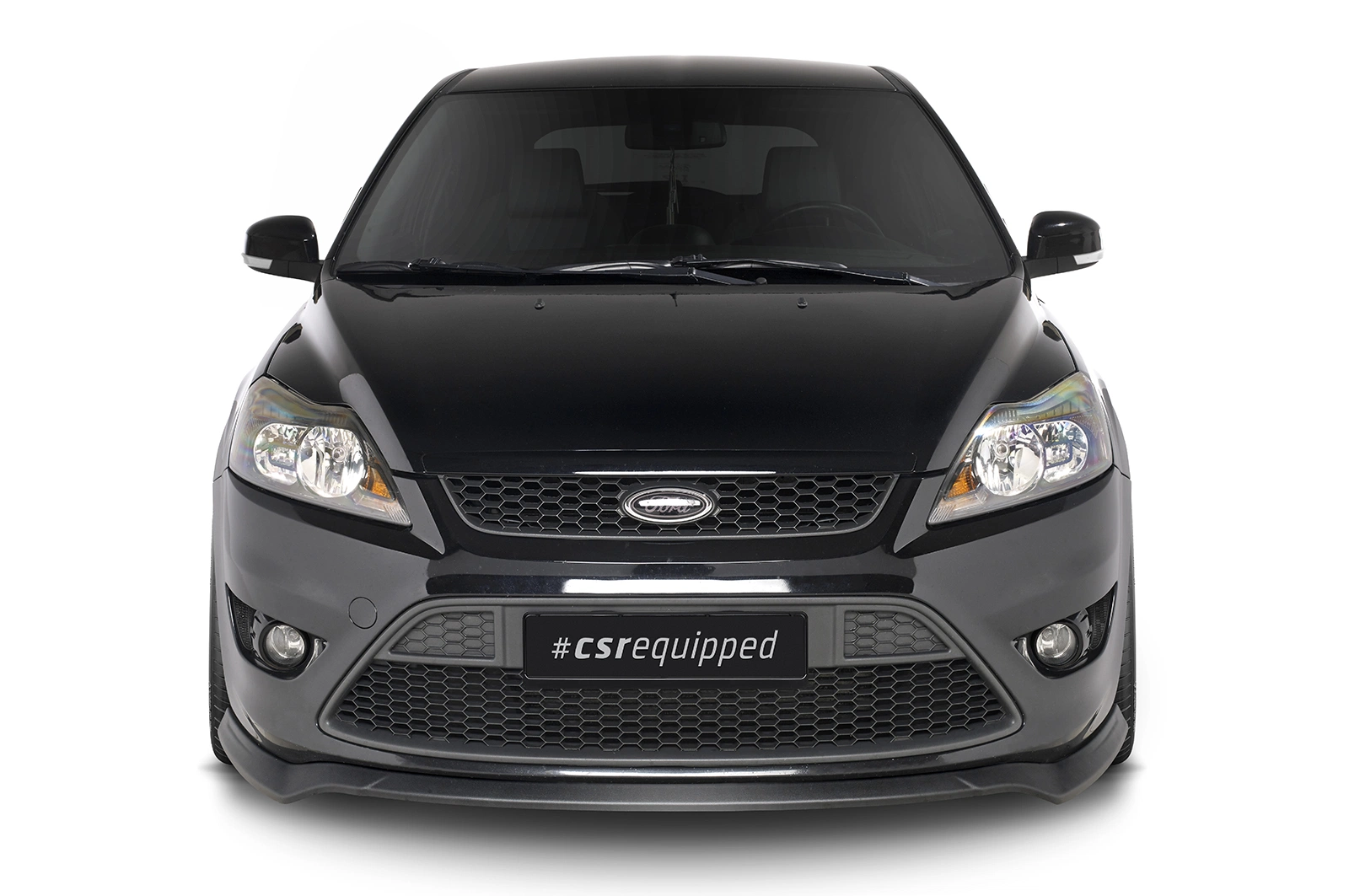 Voorspoiler Ford Focus MK2 ST 2007–2010 (Facelift) – CSR Automotive – Glans Zwart