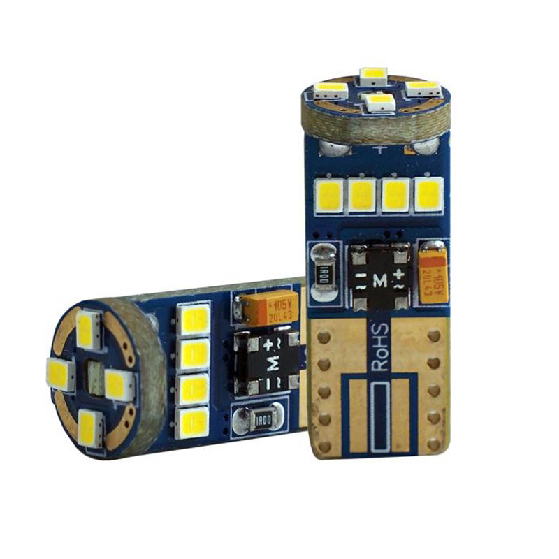 Simoni Racing T10 12-LED Lampen 'Canbus No-Polarity' - High Brightness Superwhite - Set à 2 stuks