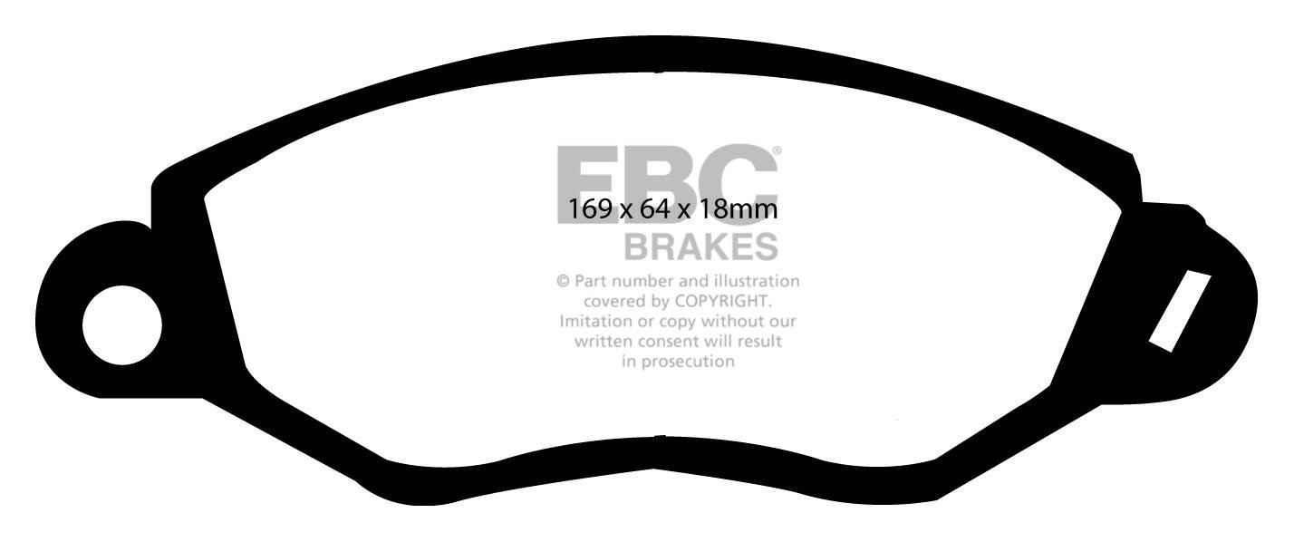 EBC Brakes FORD BEDRIJFSWAGEN Tourneo 2.5 2000-2006 Remblokken v
