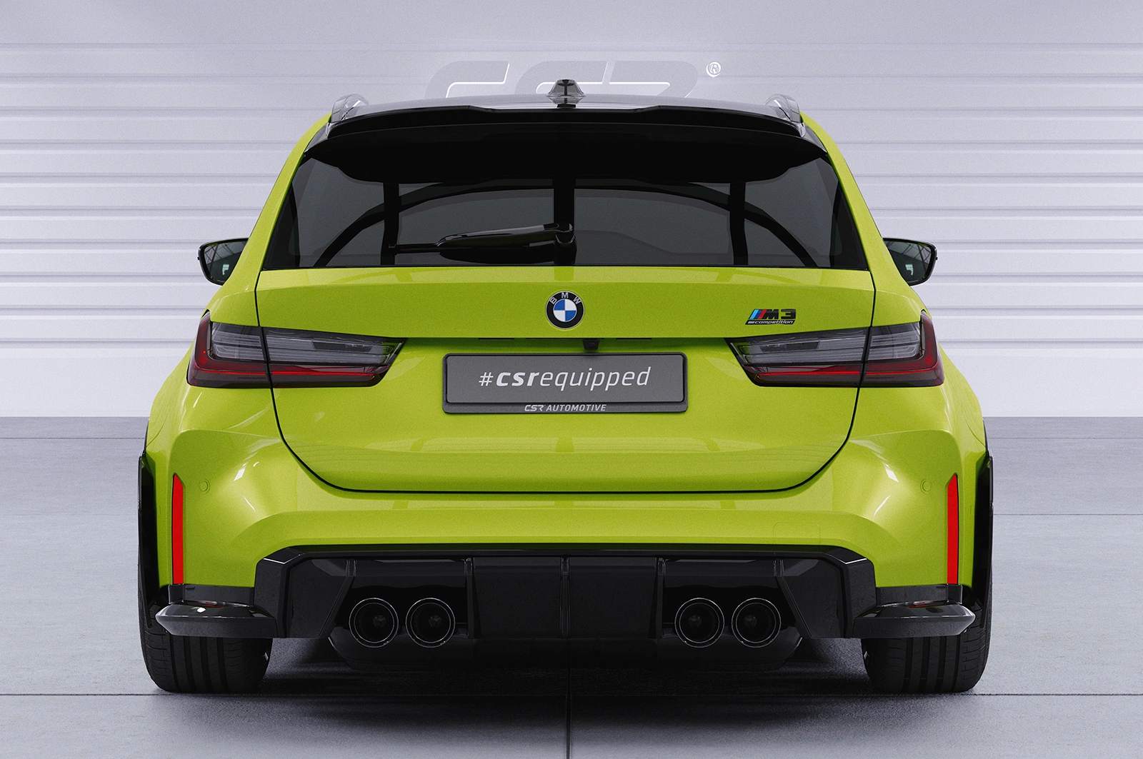 Achterspoiler BMW M3 G81 Competition CSR glans zwart