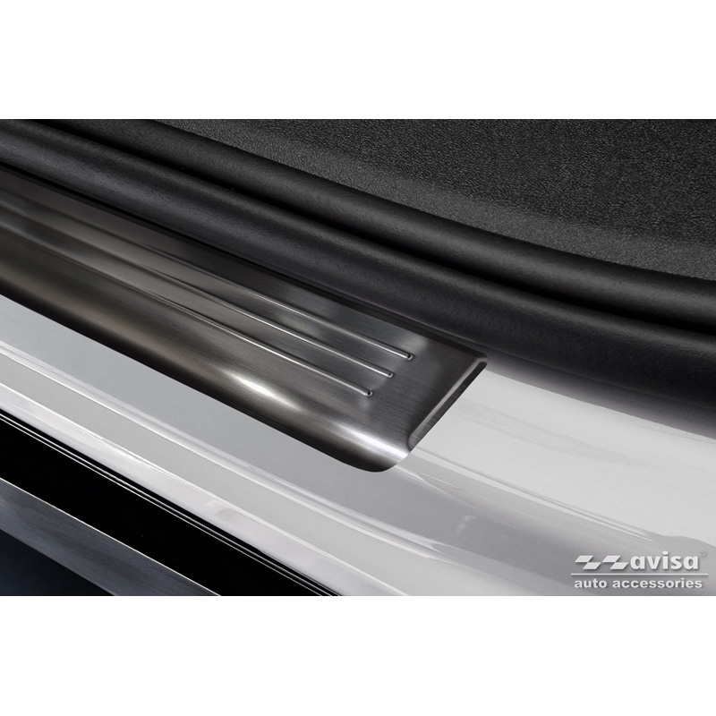 Zwart RVS Instaplijsten  Volkswagen ID.7 2023- & ID.7 Tourer 2024- - 'Lines' - 4-delig