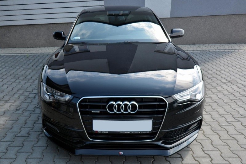 Voorspoiler Audi S5 / A5 S-Line 8T FL V.1 Glanzend Zwart