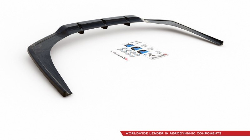 Centrale Achterspoiler (Met verticale bars) BMW M850i G15 Glanzend Zwart