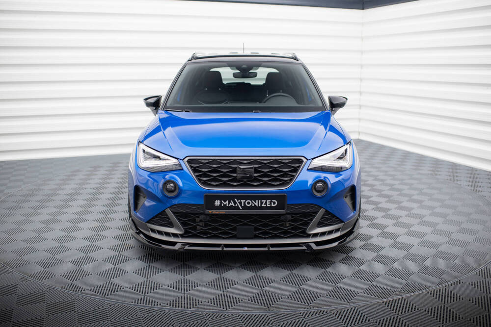Voorspoiler Seat Arona FR Facelift Maxton Glans Zwart