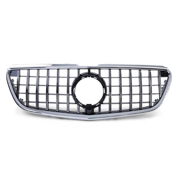 Grill Mercedes V-Class W447 (2014-..) GT Look Zwart/Chroom Camera