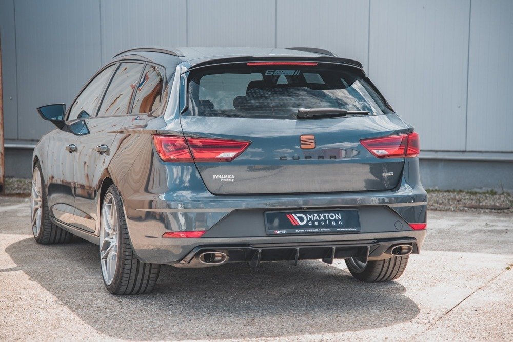 Diffuser V.2 Seat Leon Cupra ST 5F FL Maxton Glans Zwart