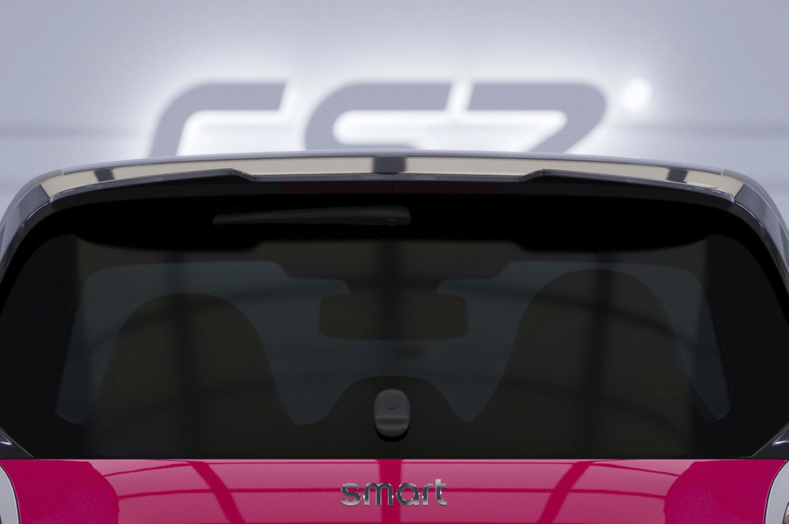 Voorspoiler Smart fortwo (453) glans zwart