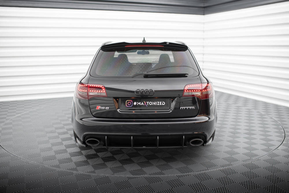 Zijdiffusers Audi RS6 C6 Avant Maxton Glans Zwart