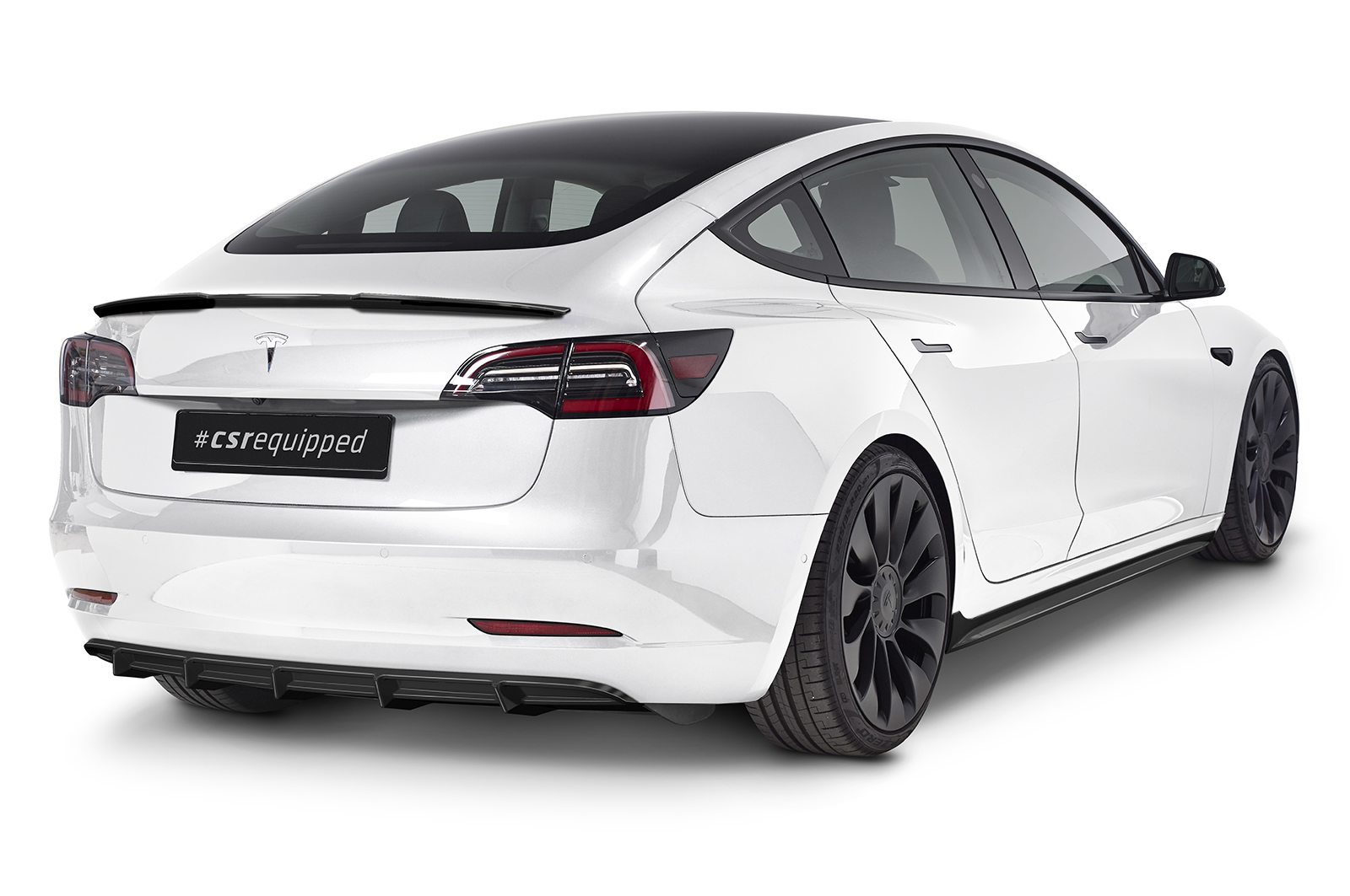 Diffuser Tesla Model 3 CSR Glans Zwart