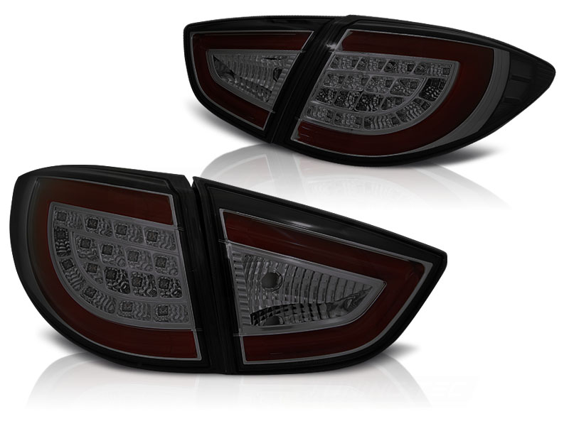Taillights Hyundai Tuscon with Lightbar and LED 09- black/red