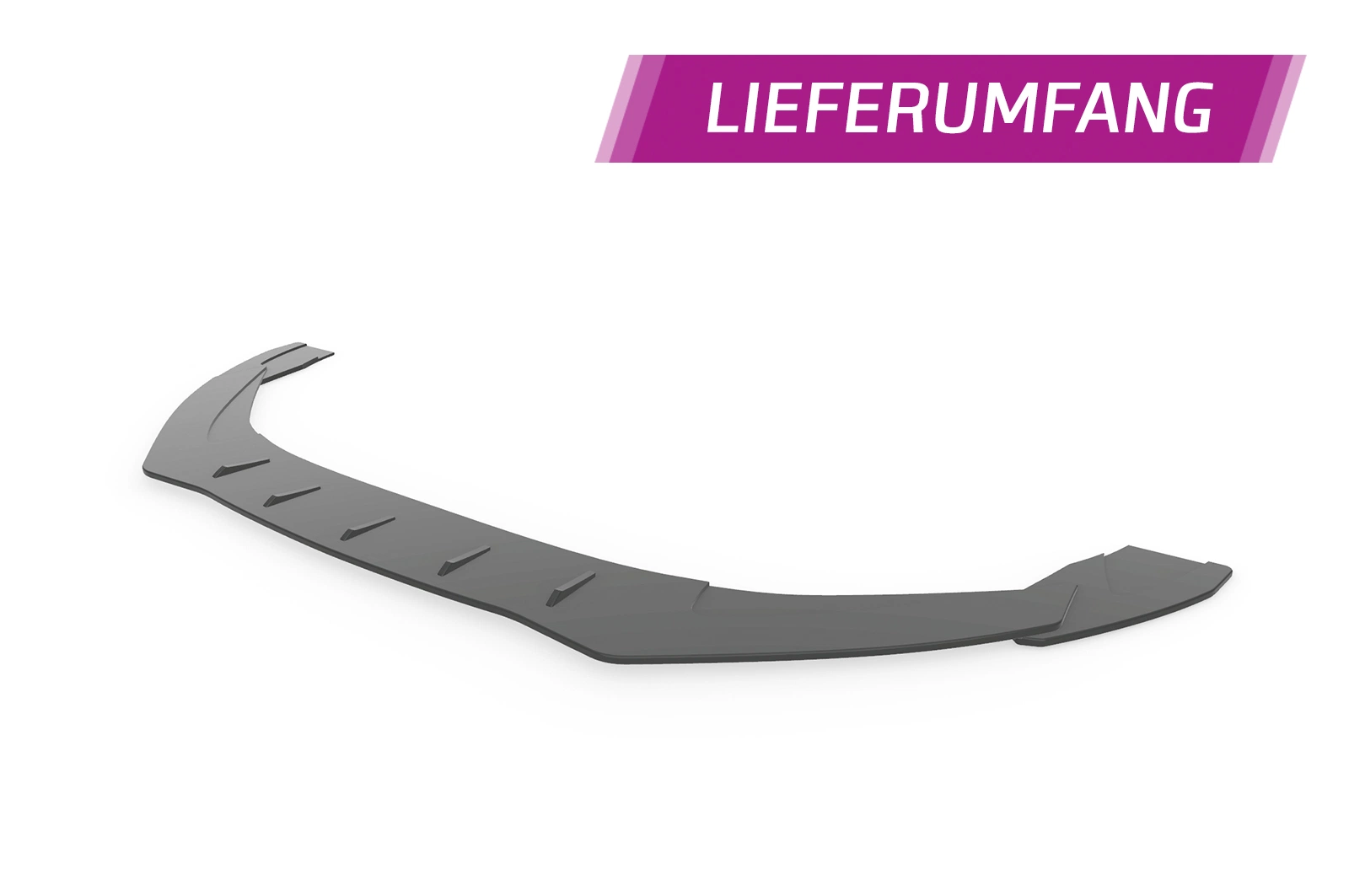 Voorspoiler Audi TT (8J) glans zwart