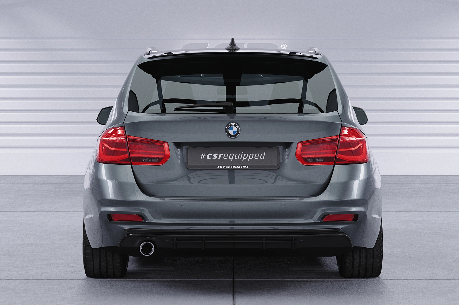 Achterspoiler BMW 3-serie F31 Touring (05/2012–06/2019) Glans Zwart – CSR Automotive